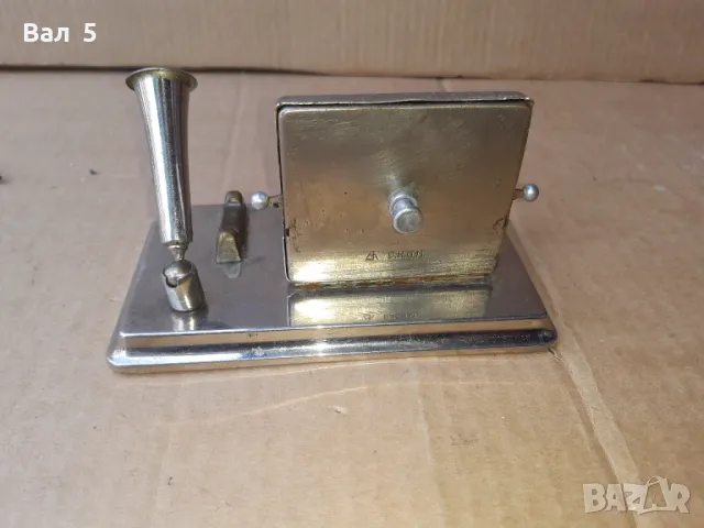 Стар настолен метален датник , календар Германия DRGM, снимка 6 - Антикварни и старинни предмети - 50084484