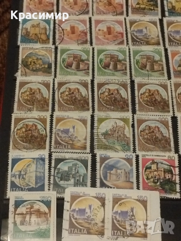 Пощенски марки Италия.Замъци ., снимка 13 - Филателия - 51684173