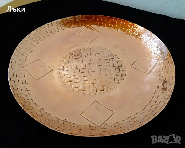 Медна фруктиера,салатиера,купа 40 см.,1 кг. , снимка 4 - Антикварни и старинни предмети - 29991420