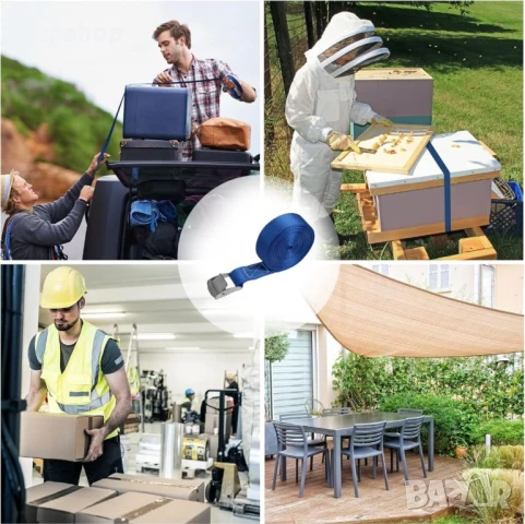 Лента за закрепване на товари, Колан самопритягащ 25MM X 2,5M 250 кг, снимка 5 - Аксесоари и консумативи - 50555775