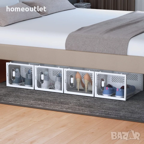 Модулен органайзер за обувки от PVC - 24 части - HOMIDEC FY-DE-XH05240201, снимка 5 - Шкафове - 53085471