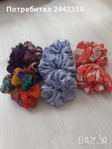 Скрънчи за коса, снимка 6 - Аксесоари за коса - 33794925