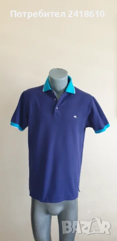 ETRO Milano Pique Cotton Italy  Mens Size S и  M  ОРИГИНАЛ! Мъжки Тениски - 2 Броя!, снимка 17 - Тениски - 50713059