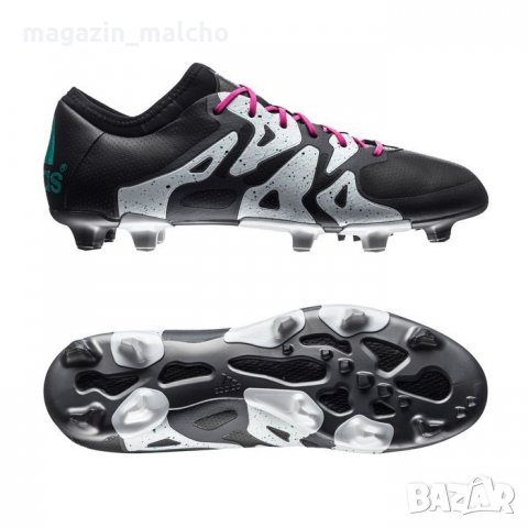 Мъжки Професионални Футболни обувки - ADIDAS X 15.1 FG-AG; размери: 46 2/3, снимка 1 - Футбол - 31437710