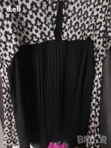 ETRO Original Size M-L / Patrizia Pepe Italy 🇮🇹 Size M 100% Коприна, снимка 3 - Ризи - 51816584