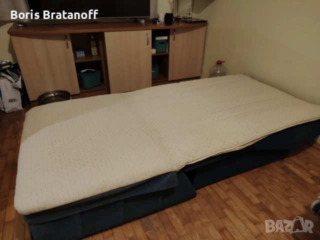 продавам разтегателен/фотьойл легло с желязна конструкция, снимка 6 - Спални и легла - 52495161