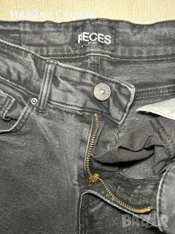 Черни дамски дънки, снимка 4 - Дънки - 48487398