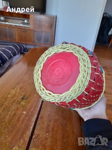 Стар плетен буркан #2, снимка 5 - Други ценни предмети - 49484533