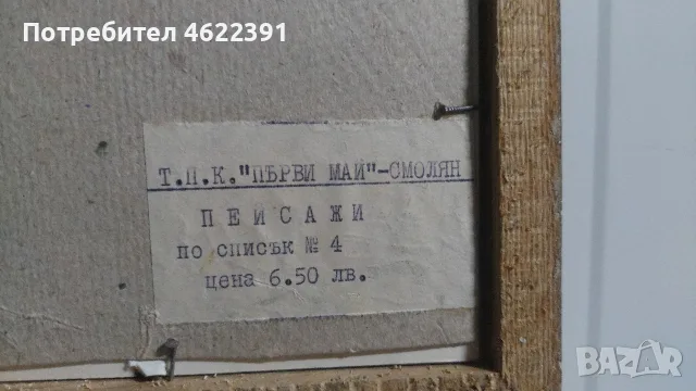 Ретро картина,снимка в рамка и стакло 1970г., снимка 4 - Картини - 56150988
