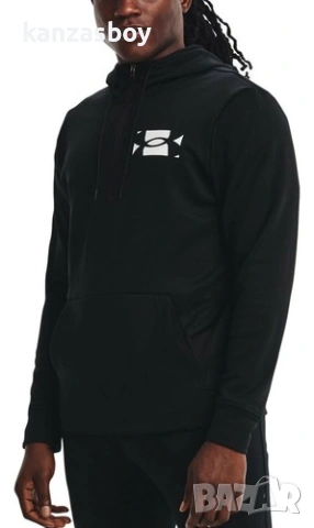 Under Armour Men's Fleece Half Zip Hoodie - мъжко горнище р-р S, снимка 2 - Спортни дрехи, екипи - 53201228