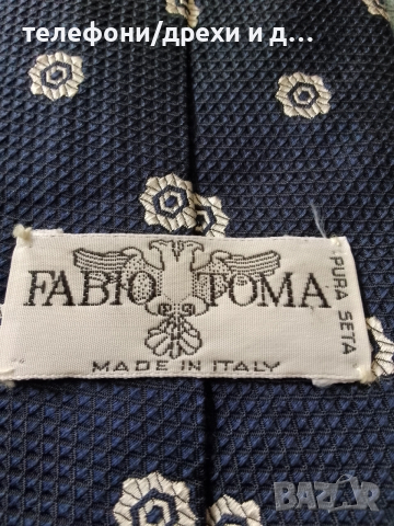Мъжка вратовръзка Fabio Toma, Италия, коприна (като нова), снимка 4 - Други - 52591398