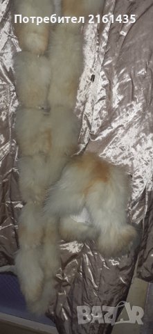 Дълго зимно палто с естествен косъм , снимка 4 - Якета - 42052219