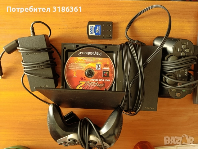 Плейстейшън PS 2 комплект 2 джойстика 1 мемори