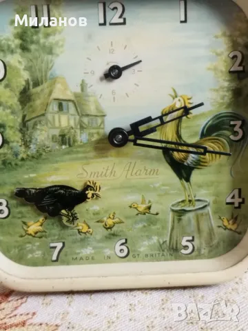 Стар механичен будилник, настолен часовник, снимка 2 - Колекции - 47544222