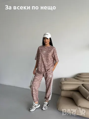 Adidas Дамски Спортен Комплект Тениска И Долнище👚🩳Дамски Спортен Екип Адидас - 3 Цвята Код A535, снимка 3 - Спортни екипи - 50141905