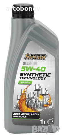 Синтетично двигателно масло SEVAN SILVER 5W-40, снимка 2 - Аксесоари и консумативи - 44932603