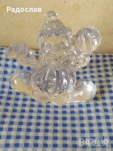 стара кристална фигурка Клоун, снимка 4 - Статуетки - 52266073