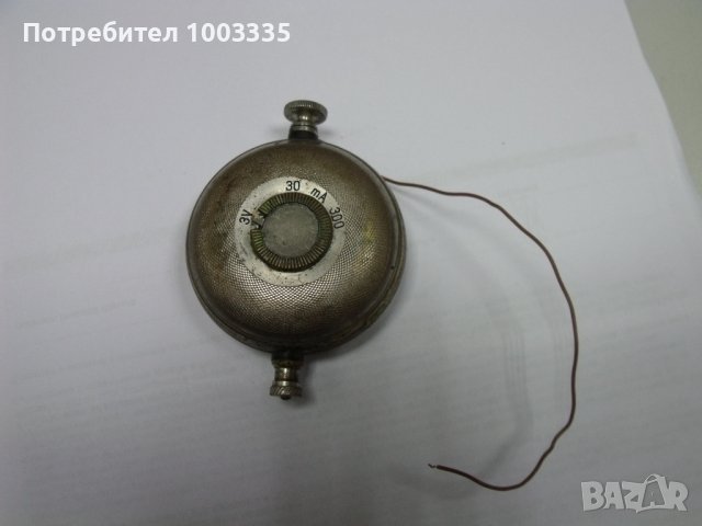 много рядък волтметър,амперметър-германия 1920г., снимка 2 - Антикварни и старинни предмети - 36669715