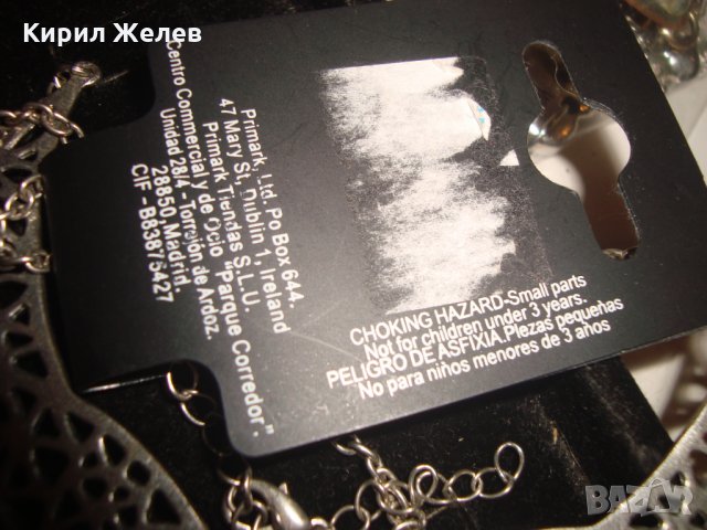 ПОСРЕБРЕНА МОДНА МАРКОВА ИСПАНСКА ОГЪРЛИЦА КОЛИЕ ФЛОРАЛНИ МОТИВИ 19223, снимка 5 - Колиета, медальони, синджири - 31416653