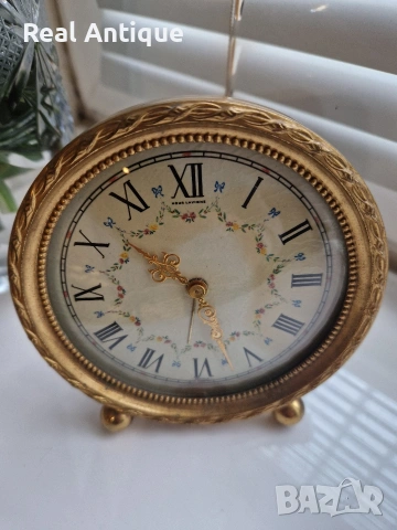 Страхотен рядък антикварен колекционерски френски бронзов будилник , снимка 3 - Антикварни и старинни предмети - 53932510