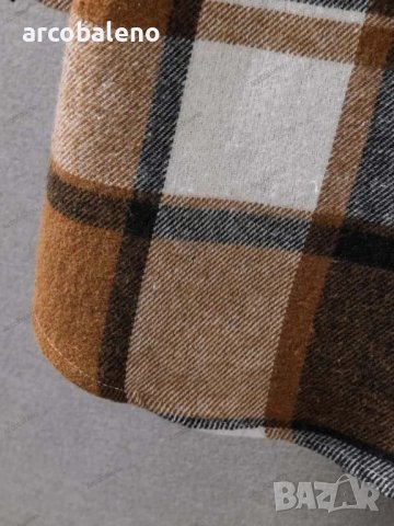 Ежедневна мъжка карирана риза (яке) с качулка, 5цвята, снимка 12 - Ризи - 42760268