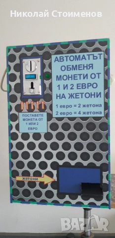 Автомат за жетони или монети, снимка 2 - Друго търговско оборудване - 53219323