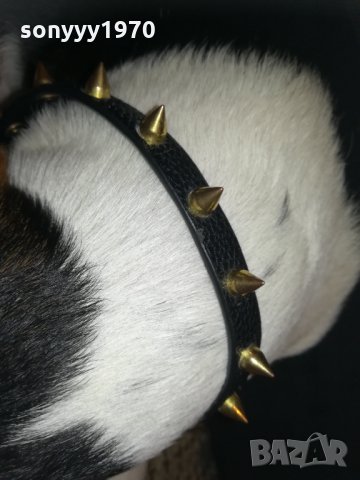 кожен нашииник с златни шипове-внос франция, снимка 6 - Колекции - 30328049