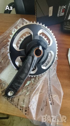 FSA Powerbox Carbon BB386EVO Crankset 2x11-speed - 52/36 Teeth - black