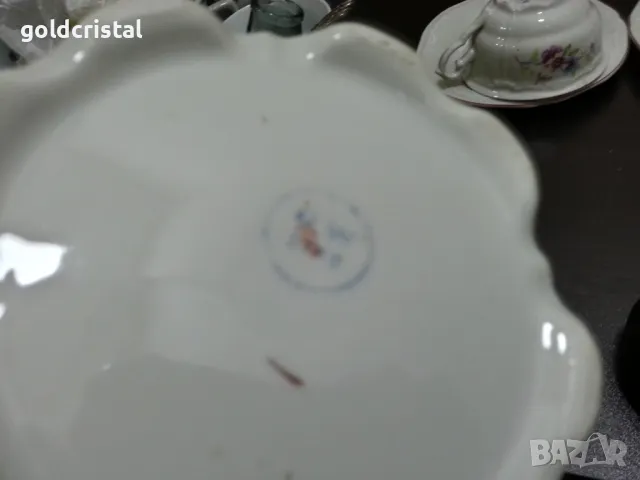 Стар български порцелан чаши за чай чайник захарница латиера , снимка 8 - Антикварни и старинни предмети - 47570817