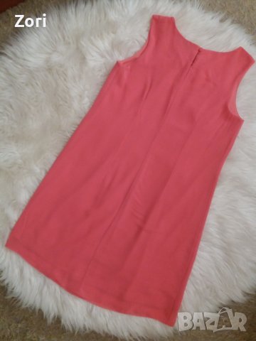 Розова рокля шифон с подплата свободен модел, снимка 4 - Рокли - 37895403