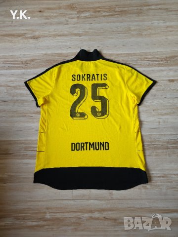 Оригинална мъжка тениска Puma DryCell x Borussia 09 Dortmund x Sokratis / Season 15-16 (Home), снимка 3 - Тениски - 42337497