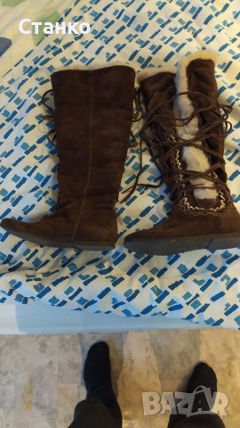 дамски ботуши, кожа, 38 номер, снимка 3 - Дамски ботуши - 39326792