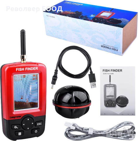 ➤ ПРОМО - Безжичен FishFinder сонар XJ-01 за риболов с цветен TFT LCD дисплей - 100м, снимка 2 - Екипировка - 44747250