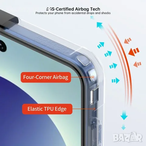 XUNDD за Samsung Galaxy Z Flip8 Магнитен Удароустойчив TPU PC Калъф със Защита на Пантата и Скрийн П, снимка 2 - Калъфи, кейсове - 55911550