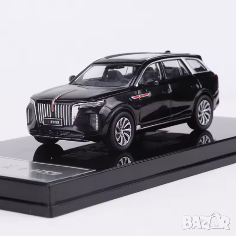 Hongqi E-HS9 2025 - мащаб 1:64 на XCARTOYS моделът е нов в PVC дисплей-кейс
