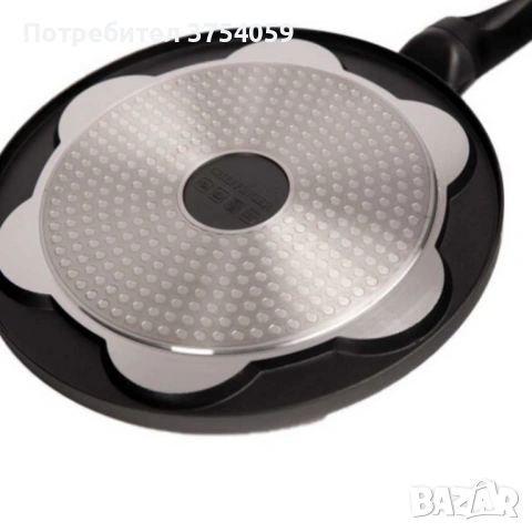 Тиган за 7 палачинки Ø28 см Cheffinger – мраморно незалепващо покритие, индукционен, снимка 6 - Съдове за готвене - 53174665