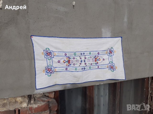 Старинен бродиран ковьор,покривка за стена #108, снимка 2 - Други ценни предмети - 31090249