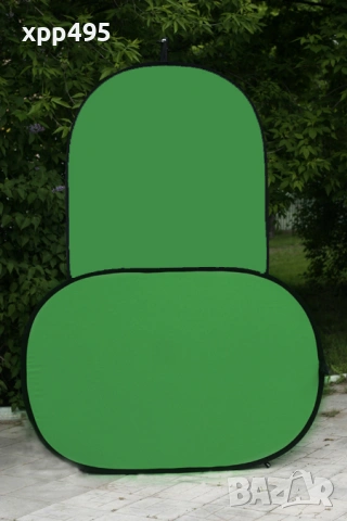 Фон фотографски зелен плат с хромакей ефект