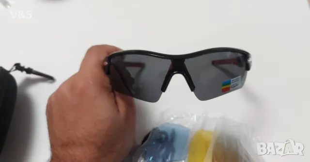  Велосипедни очила Очила Унисекс Слънчеви очила за открито ,комплект с още 4 бр.стъкла UV , снимка 12 - Слънчеви и диоптрични очила - 48246888