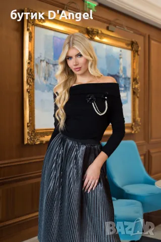 Блуза VACANZA NERA, снимка 3 - Блузи с дълъг ръкав и пуловери - 47404135