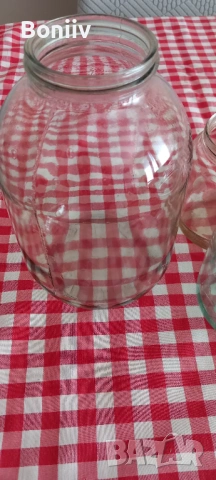Стъклени буркани , снимка 4 - Буркани, бутилки и капачки - 54317279
