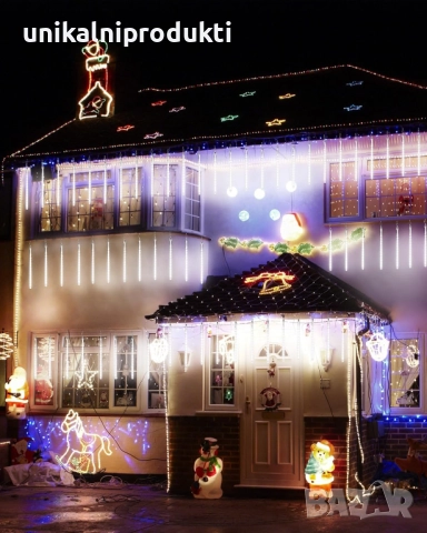 5м х 80см 10бр. НАЙ новия модел падащ сняг коледни LED лампички с 8 разбиващи функции 