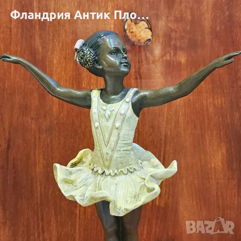 Бронзова скулптура на балерина по модел на Preiss, снимка 3 - Статуетки - 49648702