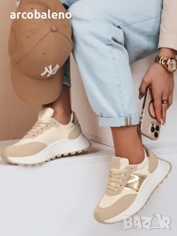 Дамски равни кецове NEWSTREET, снимка 2 - Кецове - 48900010