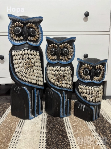 Бухал от дърво, снимка 4 - Декорация за дома - 52659455