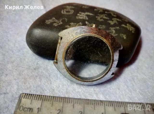 КАСА със СТЪКЛО от СТАР ВИНТИДЖ МОДЕЛ РУСКИ МЕХАНИЧЕН МЪЖКИ РЪЧЕН ЧАСОВНИК 49755, снимка 4 - Антикварни и старинни предмети - 48694437