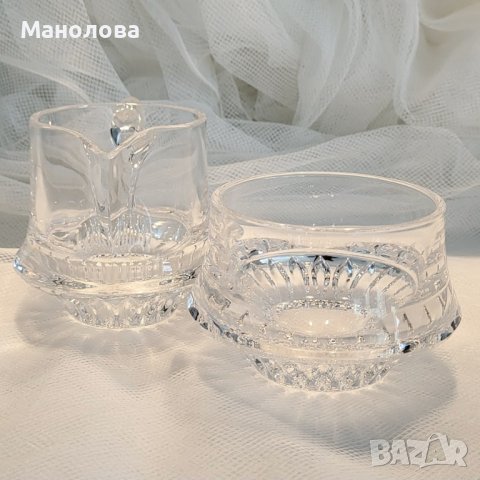 Комплект за сметана и захар Gorham Crystal от серията Lyric., снимка 3 - Сервизи - 42413170