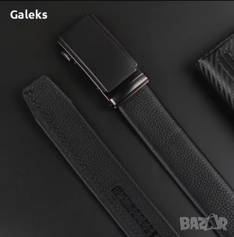 Мъжки официален колан с изчистена тъмна визия /Автоматична катарамата!, снимка 11 - Колани - 54091122