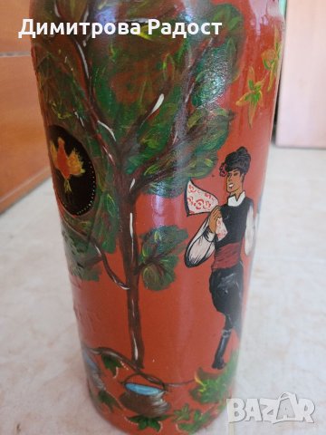 Ръчно рисувана бутилка. Състояние ново. , снимка 3 - Подаръци за мъже - 40039217