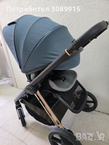 Бебешка количка Espiro Miloo Unique Saphir 2в1, снимка 4 - Детски колички - 54353600